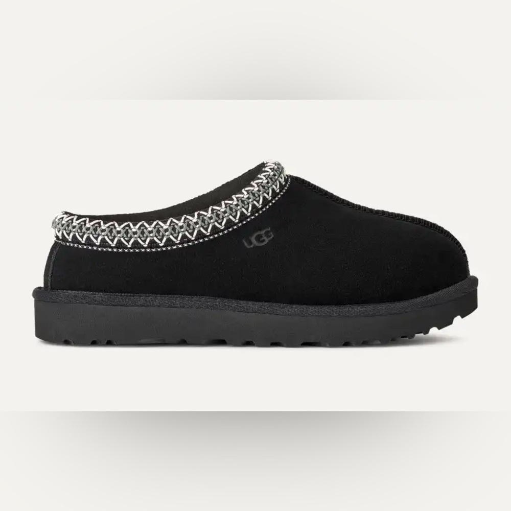 UGG Tasman Black Mules Cozy Slip-On Shoes